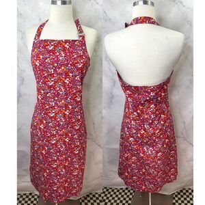 Vintage Todd Oldham Y2k Halter Dress 7 M Ditsy Floral Midi 2000s Fairy TO2